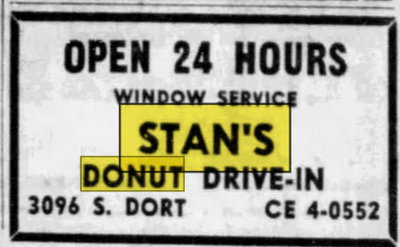 Stans Donut Drive-In - Mar 03 1961 Article